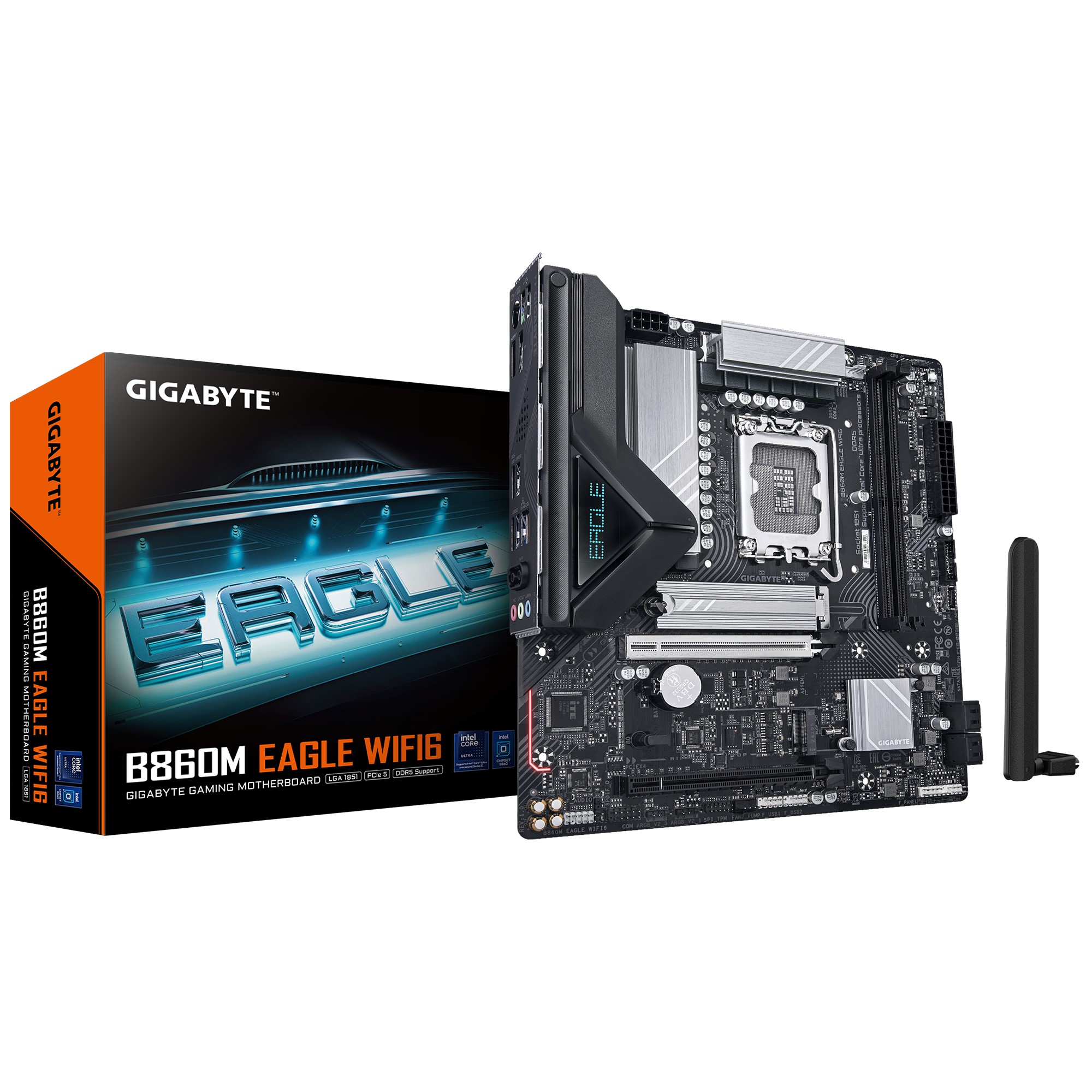  m-ATX Motherboard:LGA1851 Intel &#174; B860, 4 x DDR5 up to 128 GB, 1x HDMI, 2 x PCI Express x16, 2 x M.2, 4 x SATA, 5x USB 3.2  